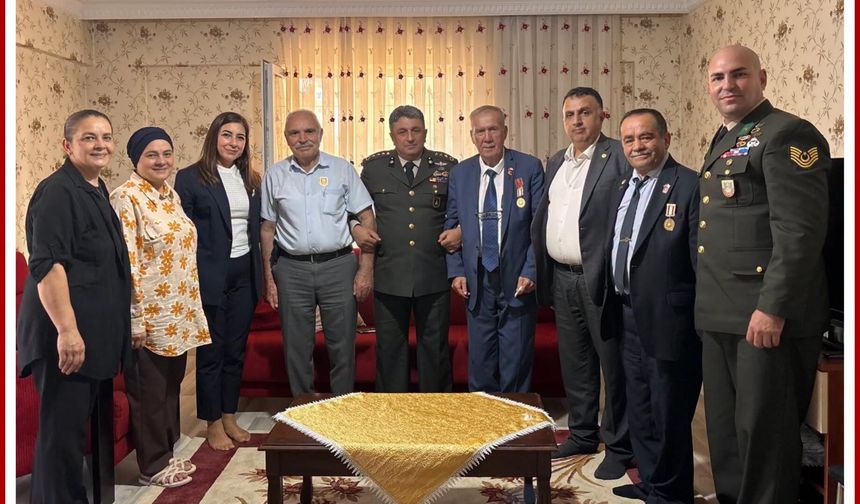 Kırıkkale’de Kıbrıs Gazilerine Vefa Ziyareti