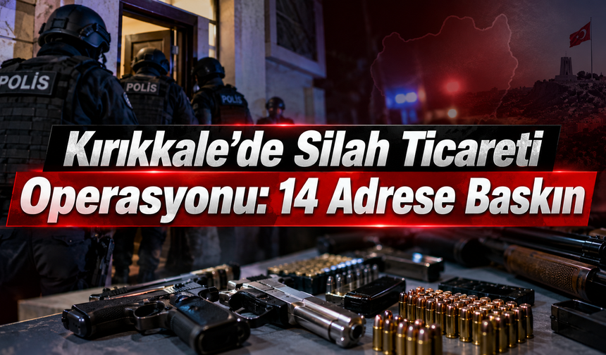 Kırıkkale’de Silah Ticareti Operasyonu: 14 Adrese Baskın