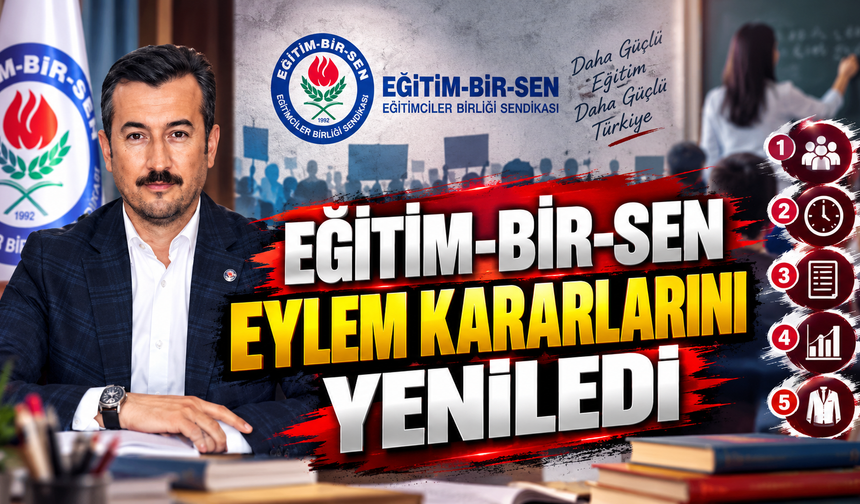 Eğitim-Bir-Sen Kırıkkale Şube Başkanı Yasin Pekuz Duyurdu