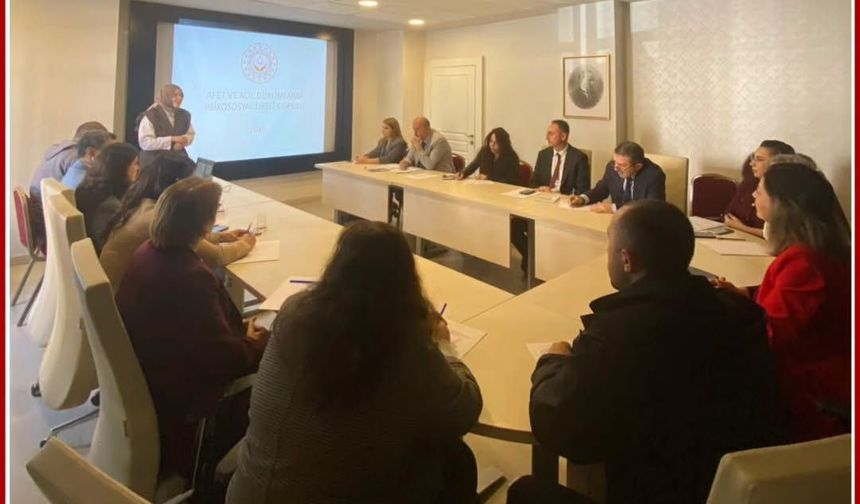 Kırıkkale'de Afet Sonrası Psikososyal Destek Görüşüldü