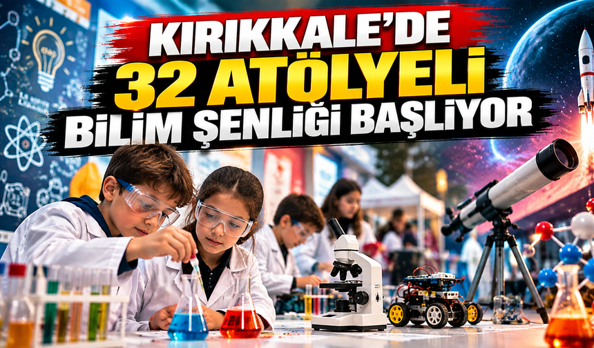 Kırıkkale’de 32 Atölyeli Bilim Şenliği Başlıyor