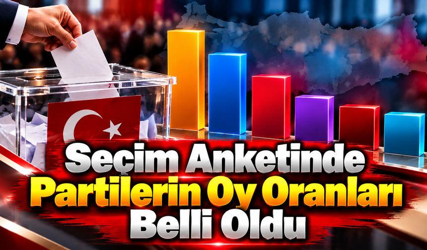 Seçim Anketinde Partilerin Oy Oranları Belli Oldu