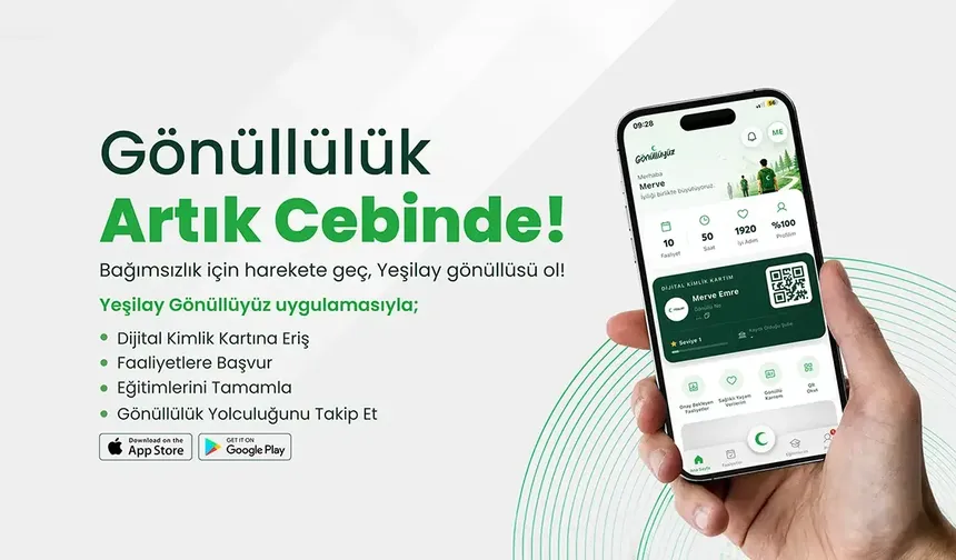 Yeşilay’dan gönüllülük için yeni dijital uygulama: Gönüllüyüz
