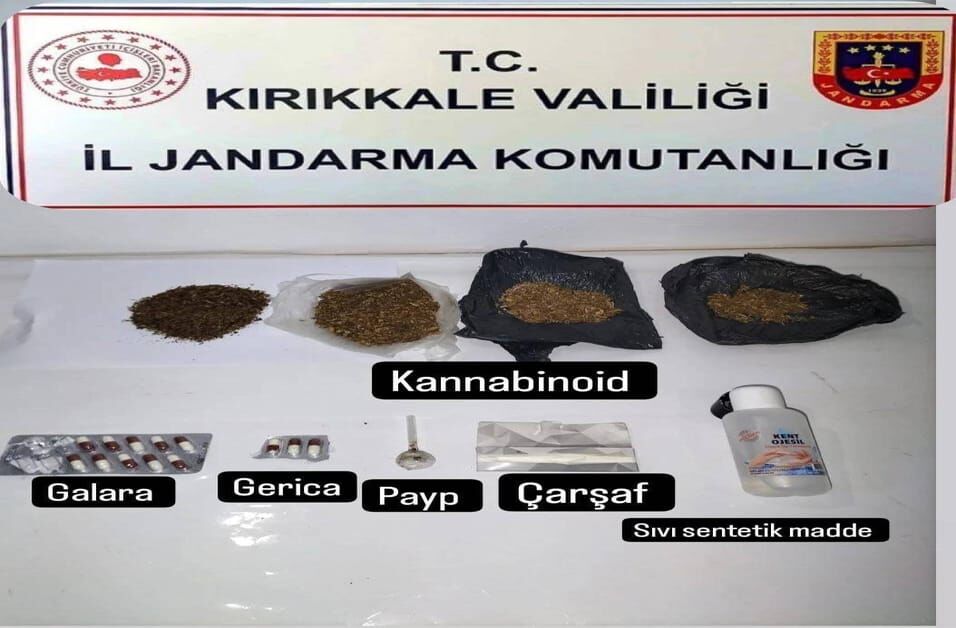 Jandarma Kırıkkale'de uyuşturucu ele geçirdi!