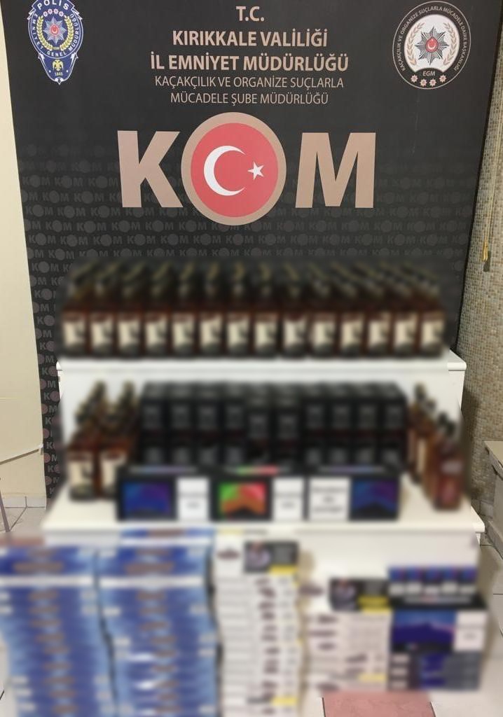 Kırıkkale'de makaron kaçak operasyonu (3)