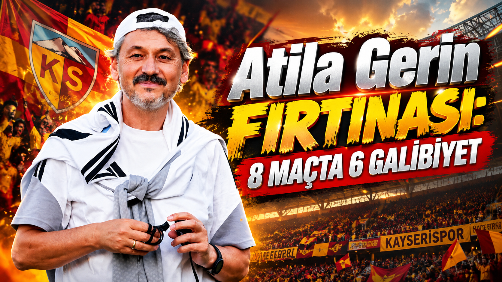 Atila Gerin Fırtınası: 8 Maçta 6 Galibiyet