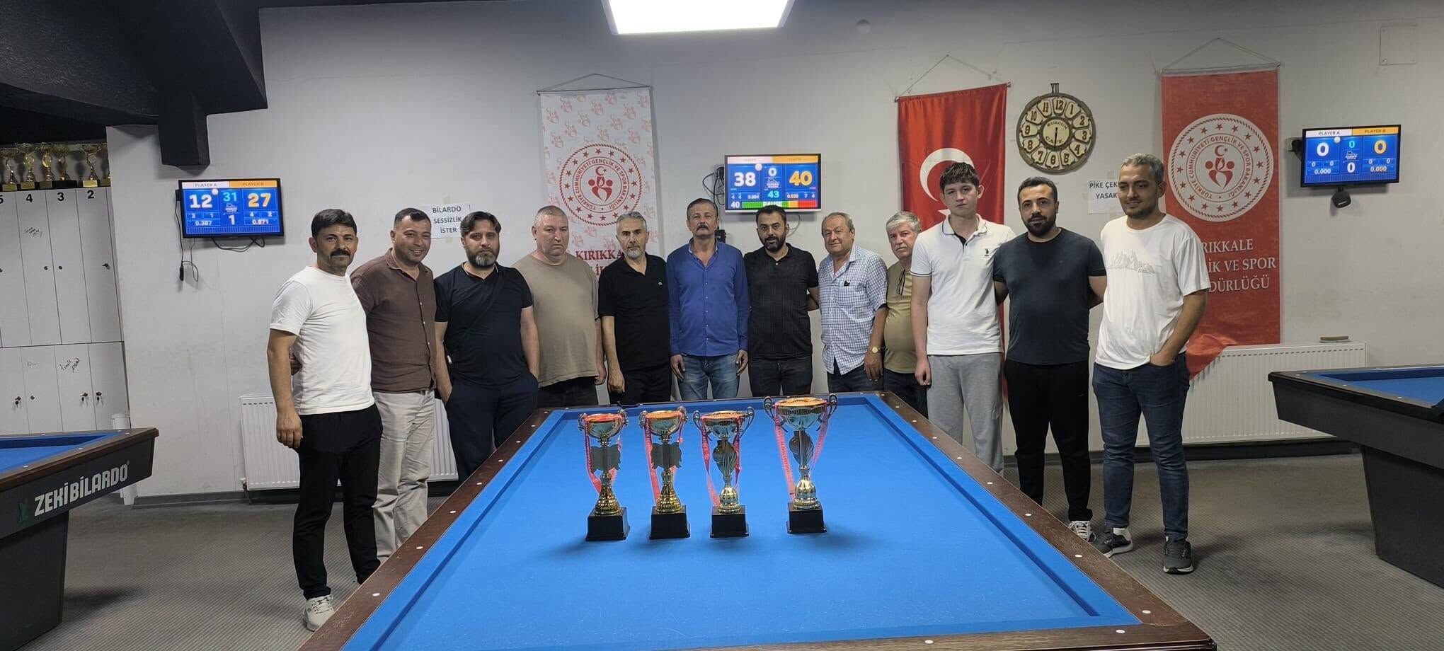 Kırıkkale’de Bilardo Şampiyonu Belli Oldu