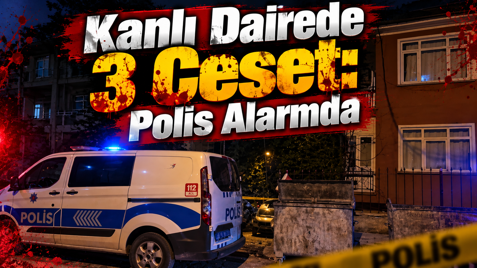 Bir Dairede Korkunç Manzara: 3 Kişi Ölü Bulundu