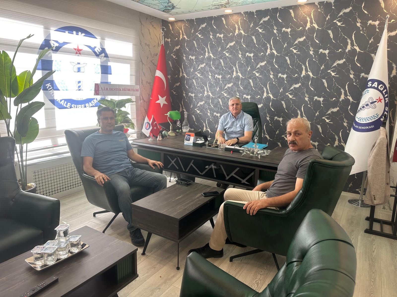 Kırıkkale Sağlık-Sen’e Albayrak ve Güvenç’ten Ziyaret