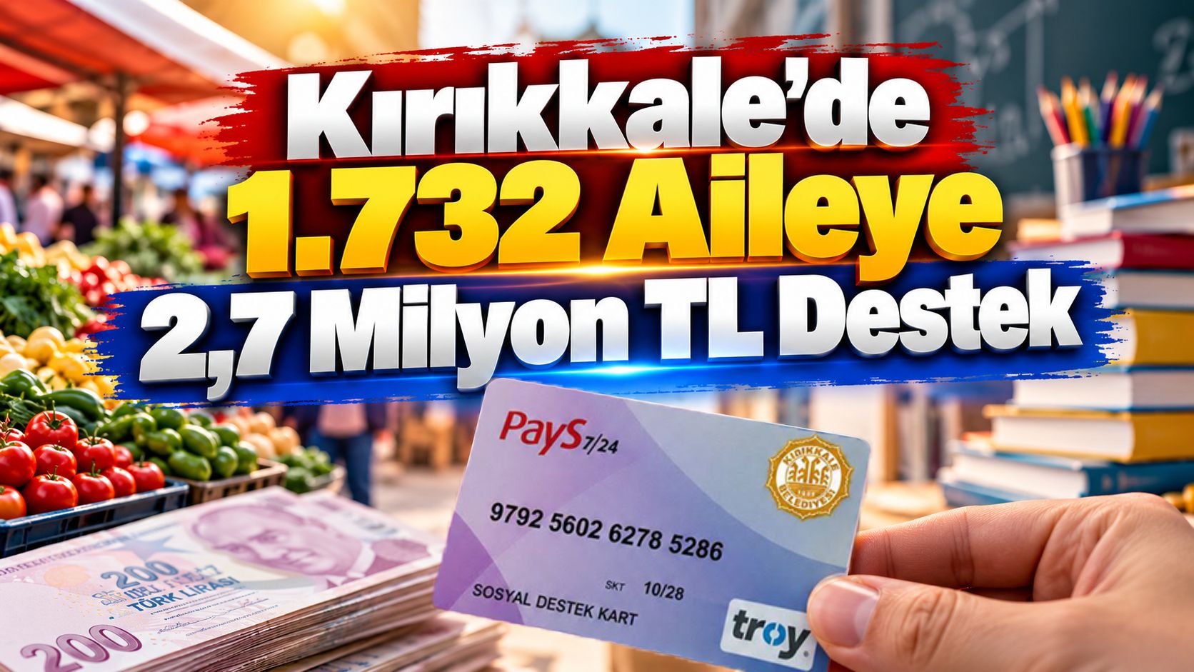 Kırıkkale'de 1.732 Aileye 2,7 Milyon TL Destek