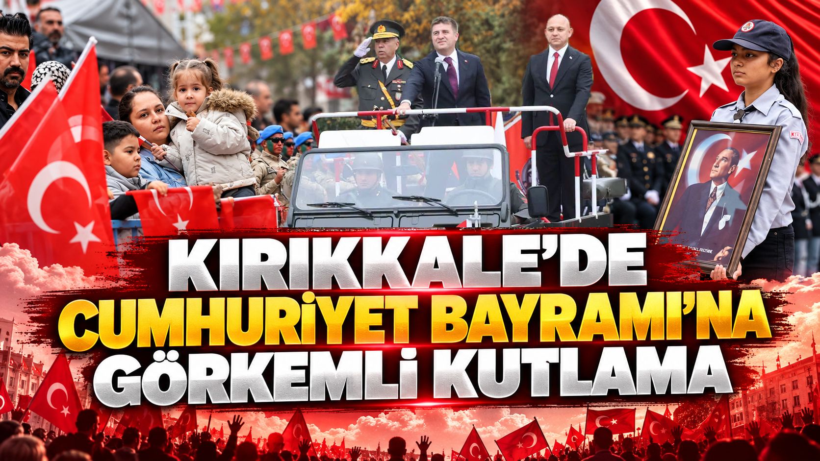 Kırıkkale'de Cumhuriyet Bayramı'na Görkemli Kutlama