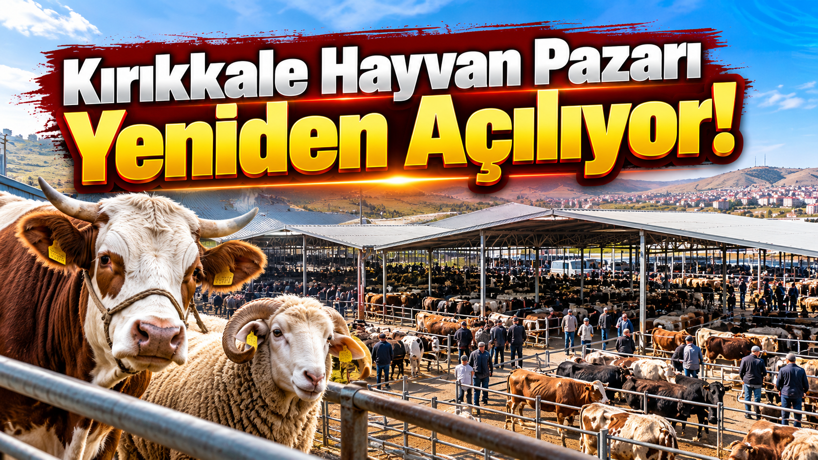 Kırıkkale Hayvan Pazarı Yeniden Açılıyor!