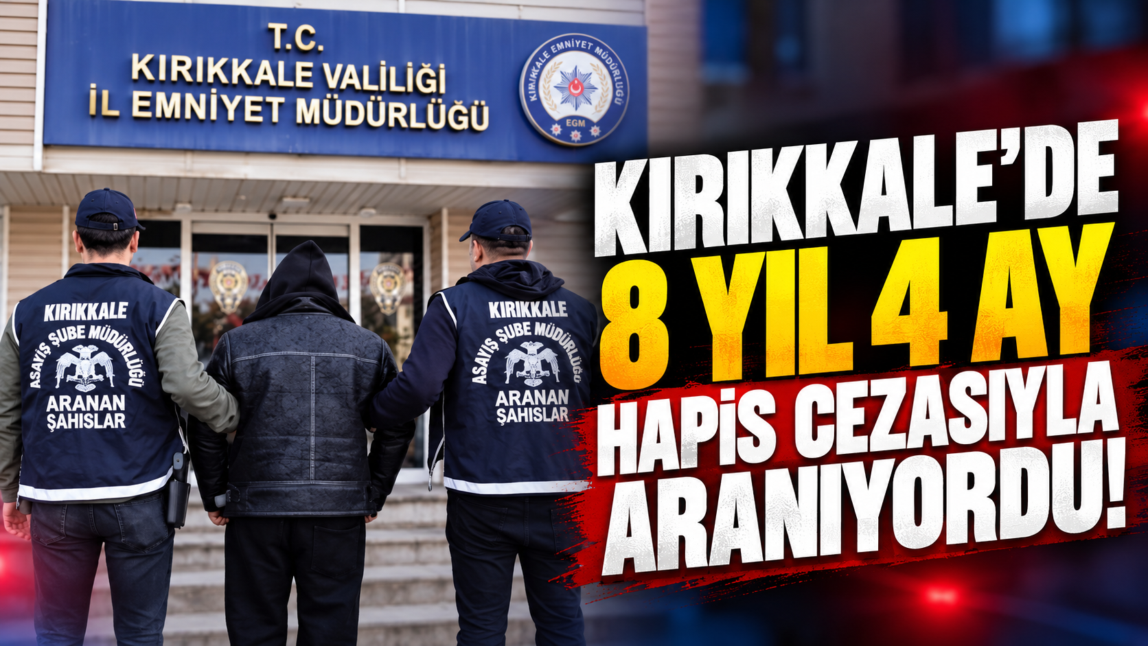 Kırıkkale'de 8 Yıl 4 Ay Hapis Cezasıyla Aranıyordu!
