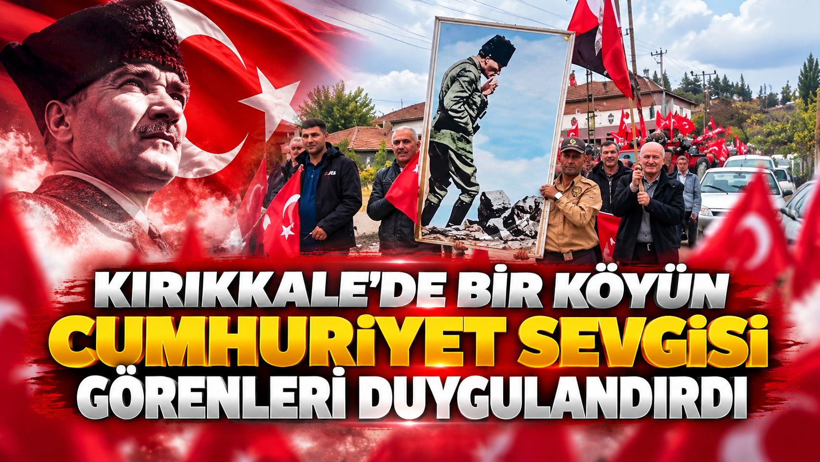 Kırıkkale'de Bir Köyün Cumhuriyet Sevgisi Görenleri Duygulandırdı
