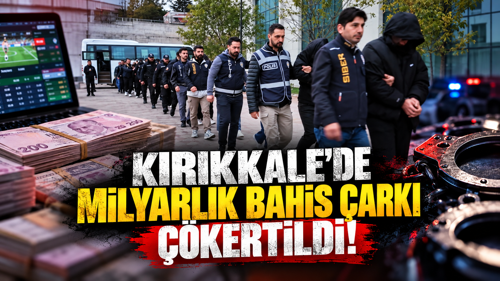Kırıkkale'de Milyarlık Bahis Çarkı Çökertildi!
